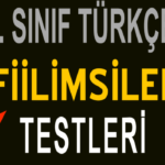 8. Sınıf Fiilimsiler Testi Çöz