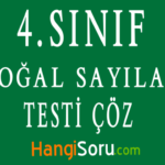 4. Sınıf Matematik Doğal Sayılar Testi Çöz