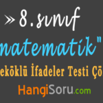8. Sınıf Matematik Kareköklü İfadeler Testi Çöz